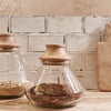 nkuku Deeka Storage Jar | Kitchen Storage & Utility | Small | Clear