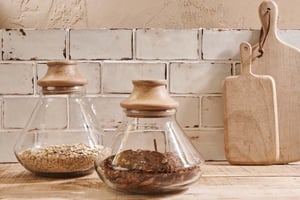 nkuku Deeka Storage Jar | Kitchen Storage & Utility | Large | Clear