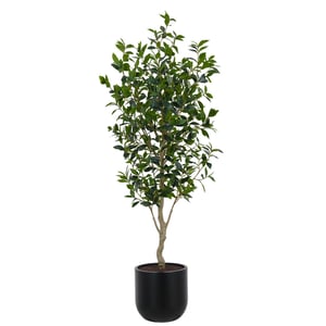 7' Faux Potted Laurel Tree