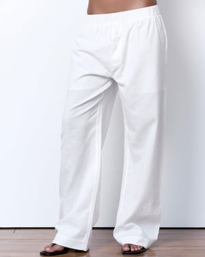 Linen Relaxed Pants - XL