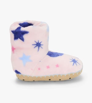 Girls Night Sky Fleece Slippers