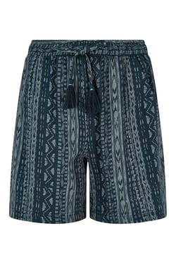 Weird Fish Naha Organic Cotton Cheesecloth Shorts Indigo Size 10