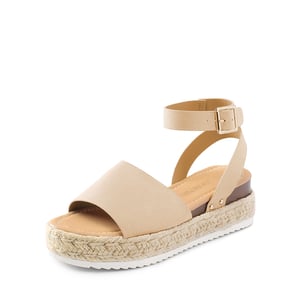 DREAM PAIRS Wide Toe Wedge Platform Espadrille Sandals