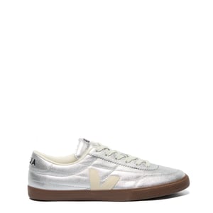 Veja Womens Panenka Leather Silver Pierre Bark