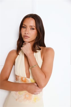 18k Gold Plated Understated Luxe Cuff Gold