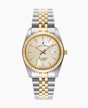 Inspiration Classic 36mm Three-hands Date Two-tone Gold dial Stainless steel swiss watch - 36 mm