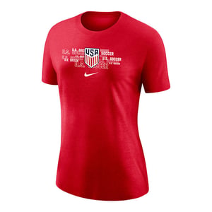 Women's Nike USMNT Repeat States Red Tee / XL