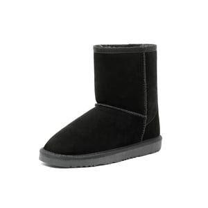 DREAM PAIRS  FuzzyClassic Kid s Mid Boot  Boys   Girls Winter Fur Lined Suede Boots