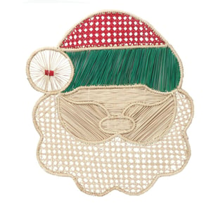 Santa Claus Handwoven Iraca Placemat