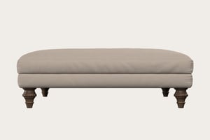 nkuku Marri Dining Footstool | Make To Order | Grand | Recycled Cotton Natural
