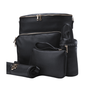 Harvey - The Spacious Newborn Ready Backpack(5-Piece Set) - Onyx Black