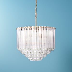Regular Oldfield chandelier in clear glass