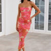 Luxe Bliss Midi Dress Orange