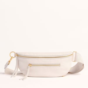 Hammitt Charles Crossbody Calla Lily White Brushed Gold Med