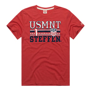 Men's Homage USMNT Steffen 1 Red Tee / 2X