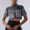 AKIRA All Around The World Button Down Top | Black | Size 2X