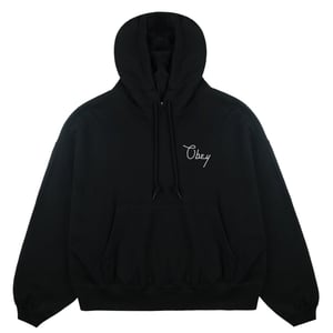 Obey Womens Cities Cropped Hood Black