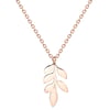 Pretty Leaf Necklace Rose Gold