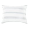 Jackson Linen King Sham   White /  Ocean