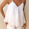 Rooftop Oasis Embroidered Cami Top White