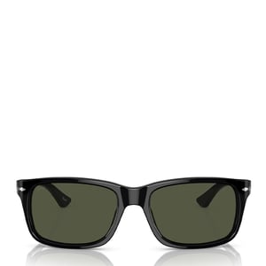 Persol 0PO3048S 900058  58 Sunglasses Black / Green Polarized