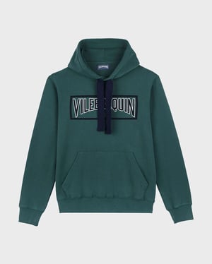 Vilebrequin - Men Cotton Hoodie Sweatshirt Solid - Sweater - Martin - Green - Size XL