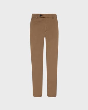 Vilebrequin - Men Tencel Cotton Chino Pants Solid - Pant - Taillat - Brown - Size 34