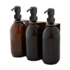 Nickel Triple Wall Mounted Soap Dispenser