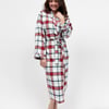 Blaze Womens Brushed Check Long Dressing Gown - 6