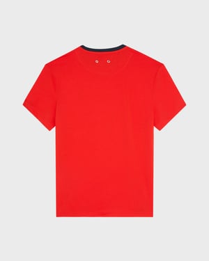 Vilebrequin - Men Organic Cotton Bicolor T-shirt - Tee Shirt - Tewis - Red - Size XXXL