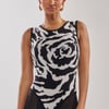 AKIRA Natoma Floral Bodysuit | Black | Size Medium
