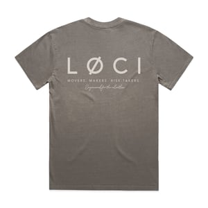 CØRE MEN'S VINTAGE-WASH T-SHIRT - GREY - L