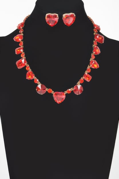 FIFTH AVENUE Stone Necklace and Earring Set: BYMANYC ® New York