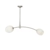 Artemis Polished Nickel Double Pendant