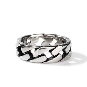 Jeulia Chain Design Stainless Steel Men's Band