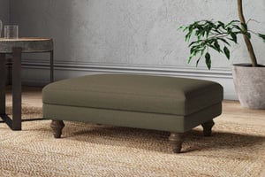 nkuku Marri Dining Footstool | Make To Order | Medium | Recycled Cotton Moss