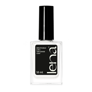 LENA Breathable & Water-Permeable Halal Nail Polish - 2 in 1 Top & Base Coat