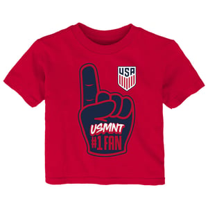 Infant Outerstuff USMNT Number 1 Red Tee / 12 Months