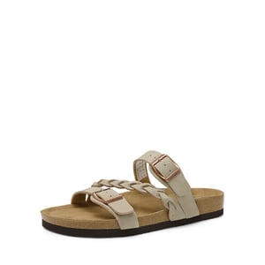 DREAM PAIRS Adjustable Vegan Leather Slide Sandals