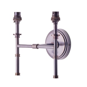 Double Chukka Wall fitting in bronze