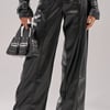 AKIRA Monte Carlo Wide Leg Pants | Black | Size Medium