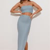 Matching Fit Maxi Skirt Blue