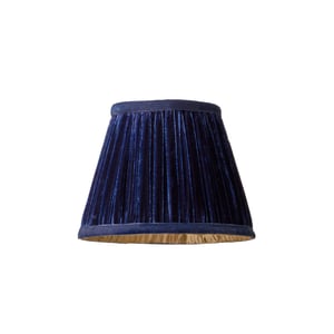 18cm Straight empire pendant shade in Royal Blue Silk Velvet