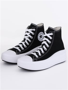 Converse Womens Chuck Taylor All Star Move Platform - Black/Natural Ivory/White - 7