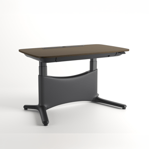 COLAMY LumiDesk All-in-1 Electric Height Adjustable Desk - 47.2"x 27.6"-Pre Order / Walnut-Black / MFC
