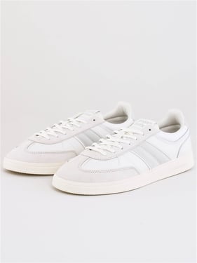 Tommy Jeans Mens The Greenwich Suede Detail Trainers - Ecru / Stratus Grey - 11