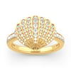 Jeulia Sea Shell Sterling Silver Ring