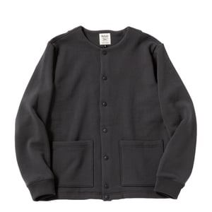 Jackman Big Loop Collarless Sweat Jacket Ink