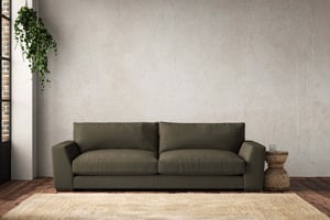 nkuku Guddu Sofa | Make To Order | Grand | Recycled Cotton Moss