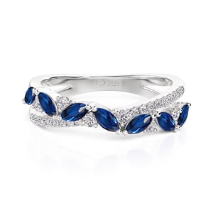 Jeulia Olivetta Classic Twist Eternity Wedding Band